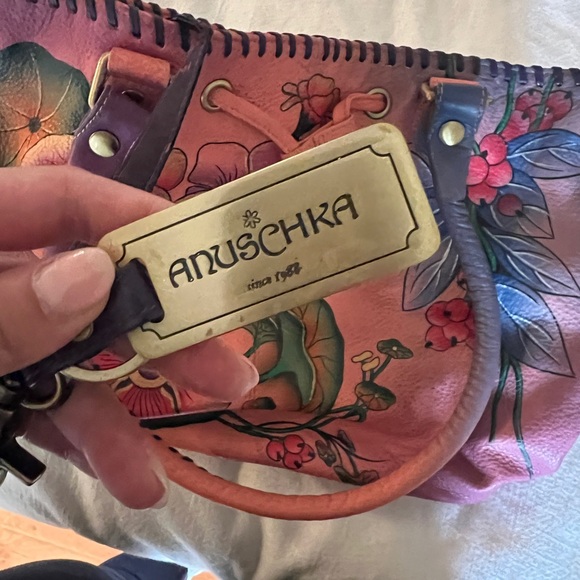 Anuschka purse pink and wallet - Picture 5 of 12